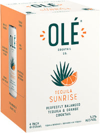 OLE COCKTAIL CO - TEQUILA SUNRISE CAN 4PK