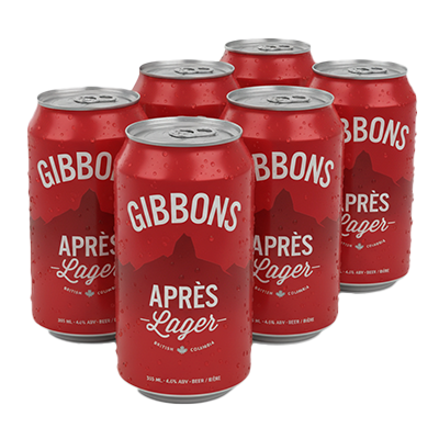 Gibbons Après Lager Can (6x355ml)